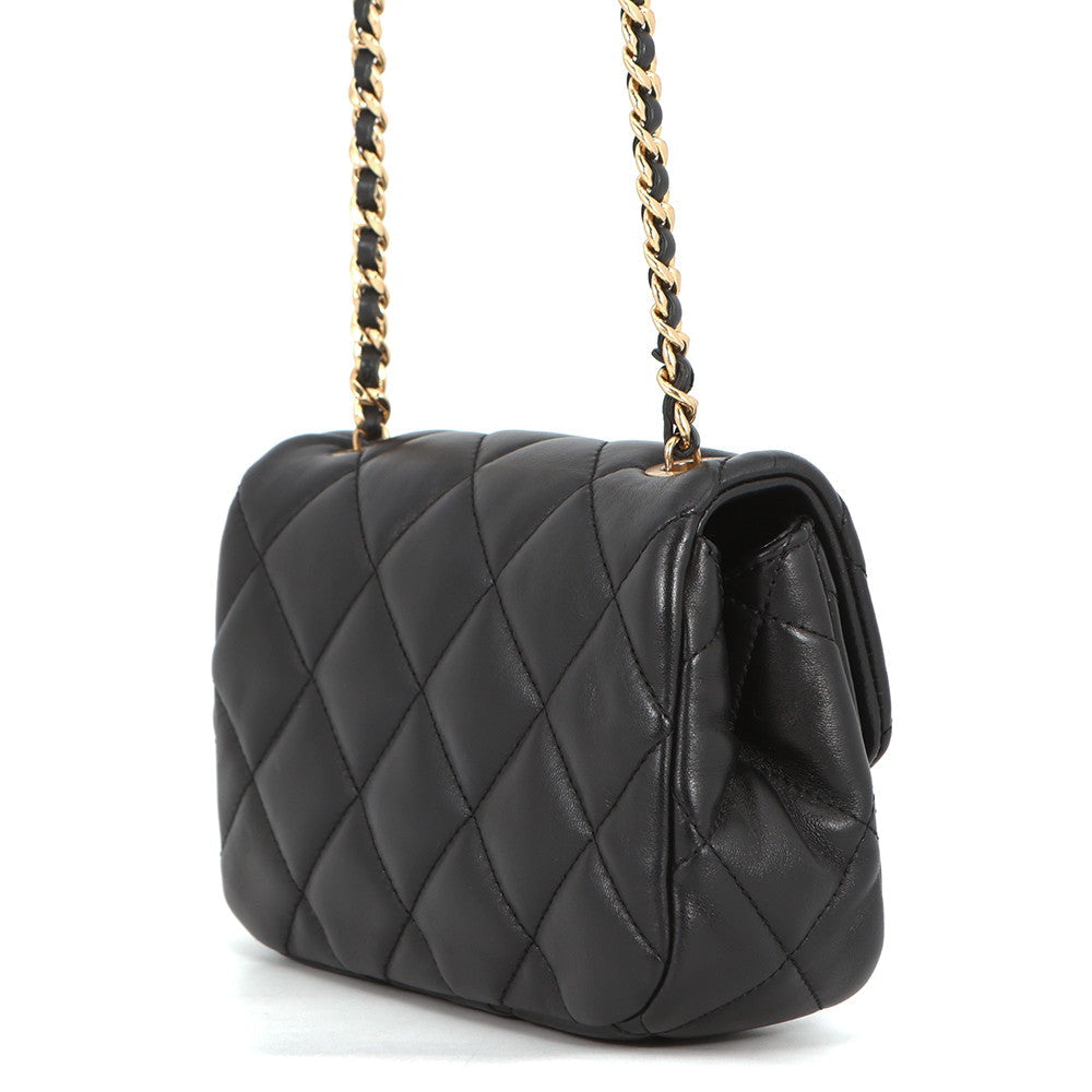 CHANEL Matelasse Mini Flap Bag BlackAS3473 Lambskin