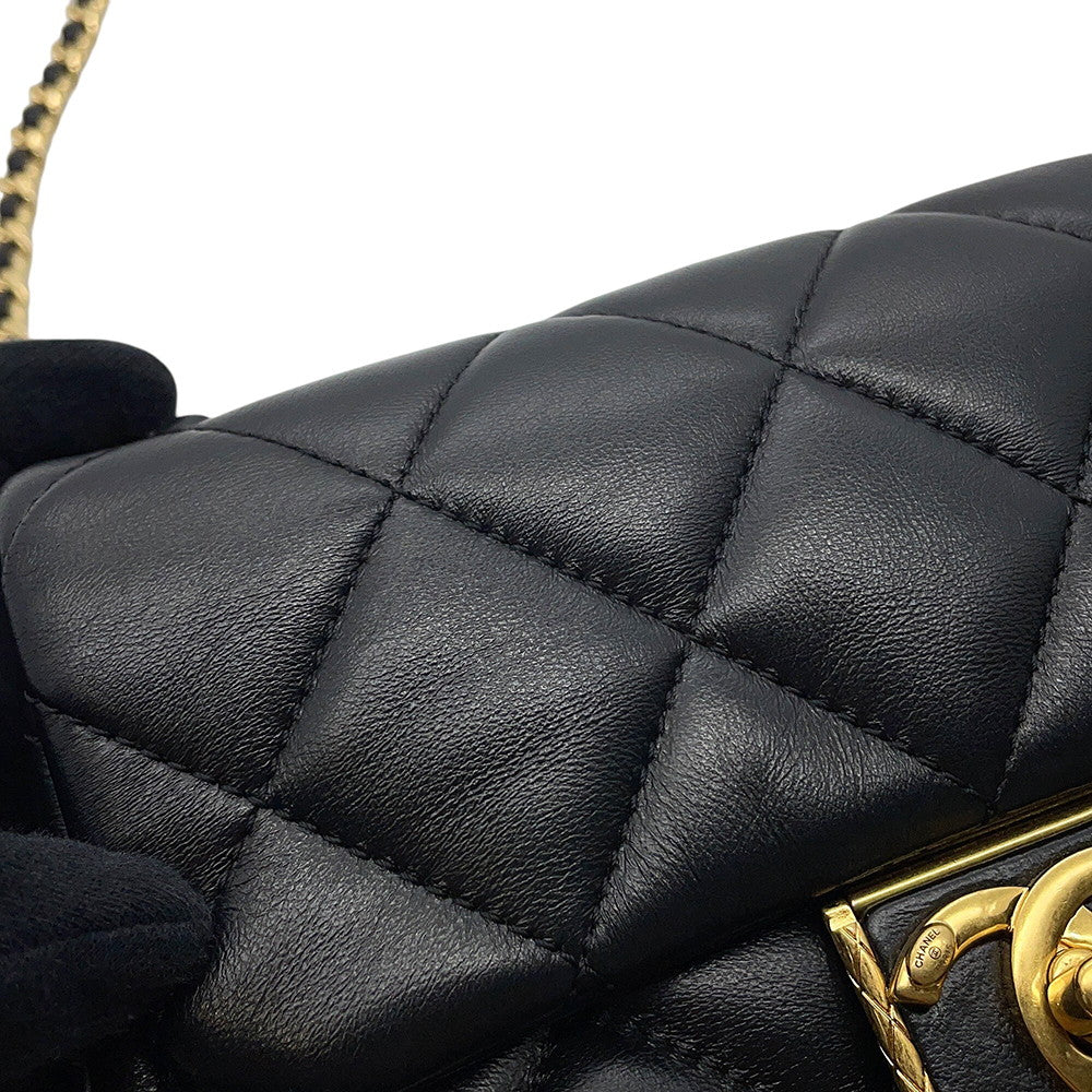 CHANEL Matelasse Mini Flap Bag BlackAS3473 Lambskin