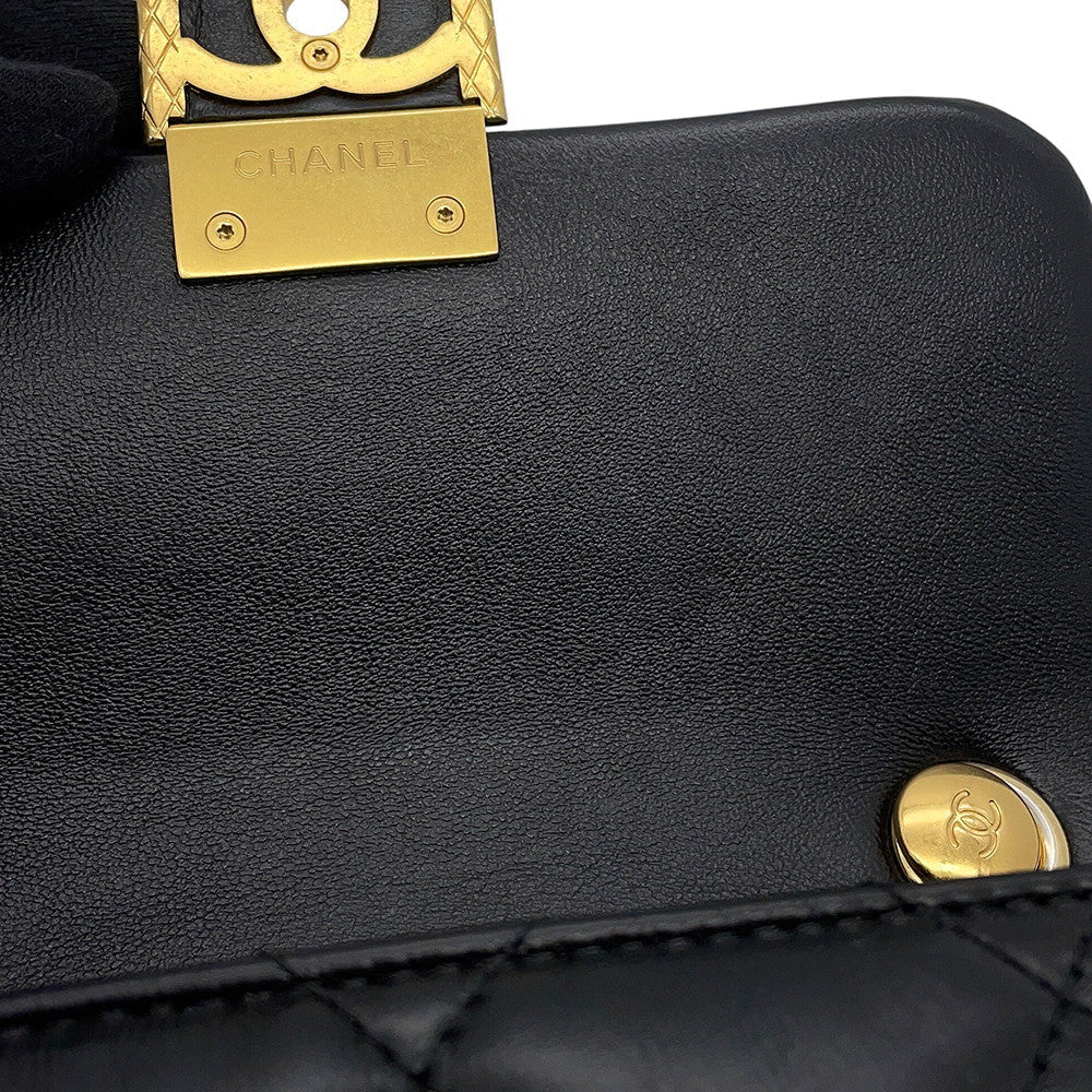 CHANEL Matelasse Mini Flap Bag BlackAS3473 Lambskin
