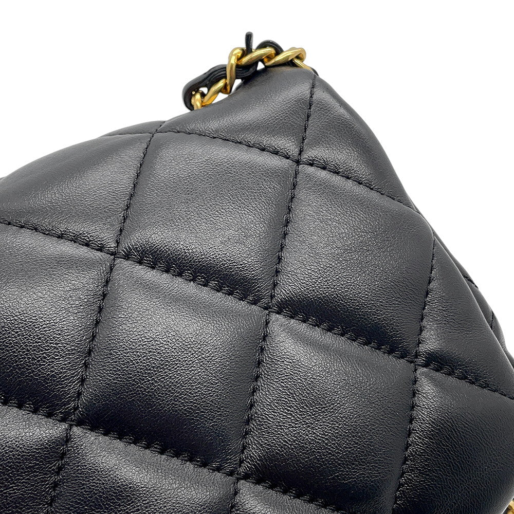 CHANEL Matelasse Mini Flap Bag BlackAS3473 Lambskin