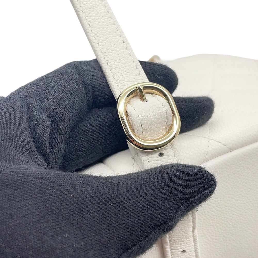 CHANEL Matelasse Multi-Pocket Backpack WhiteAS4399 Caviar Leather