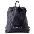 CHANEL CHANEL22 Backpack NavyAS3313 Caviar Leather Size Large