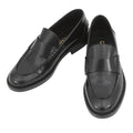 CHANEL Back-to-college loafers BlackG39190 Shiny Calf Leather Size 38