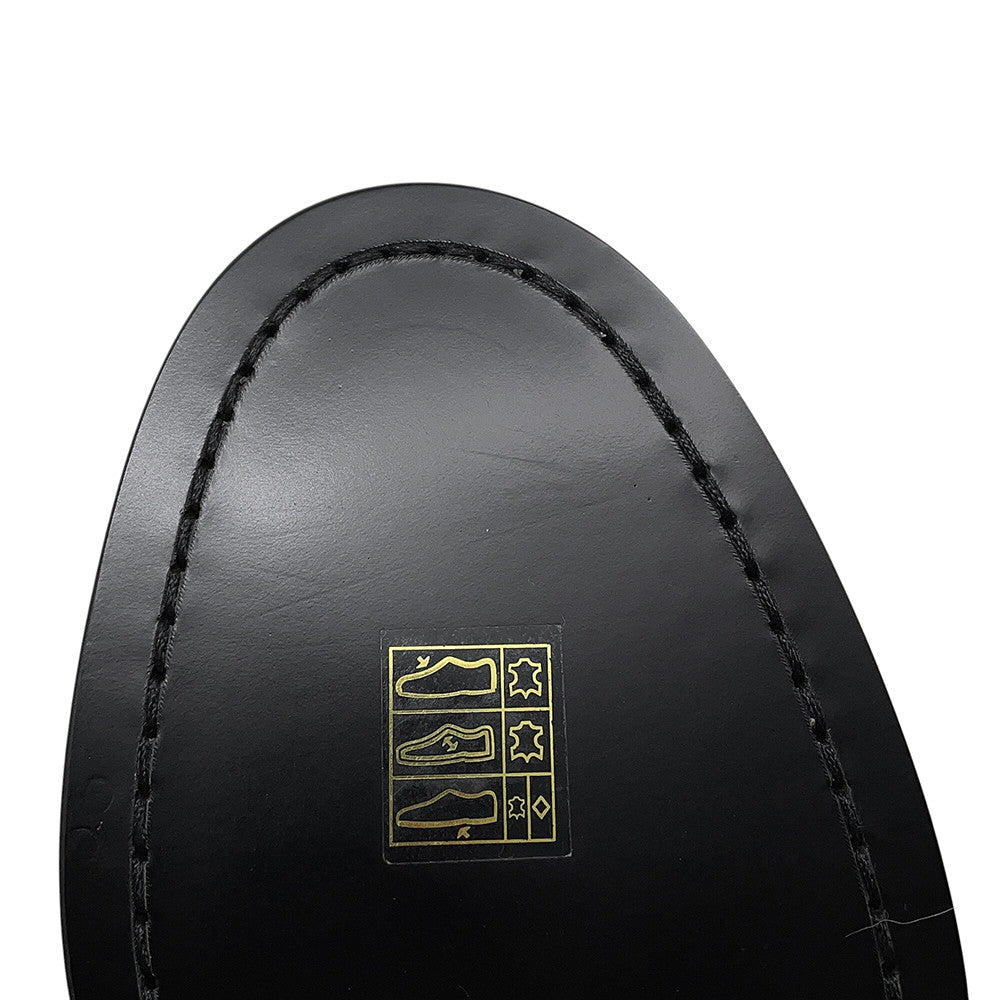 CHANEL Back-to-college loafers BlackG39190 Shiny Calf Leather Size 38