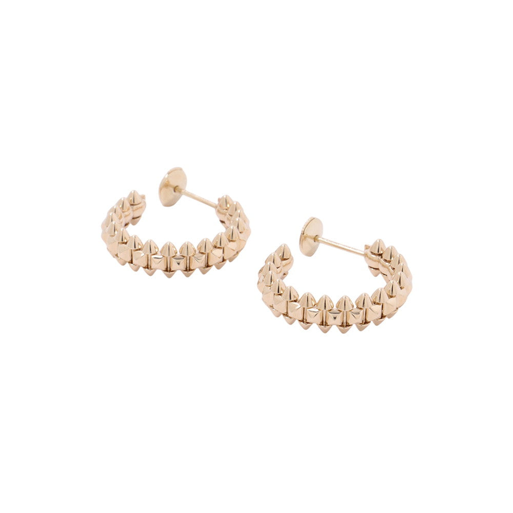 CARTIER Crash Do Cartier Hoop Earrings Size SMB8301490 18K Yellow Gold
