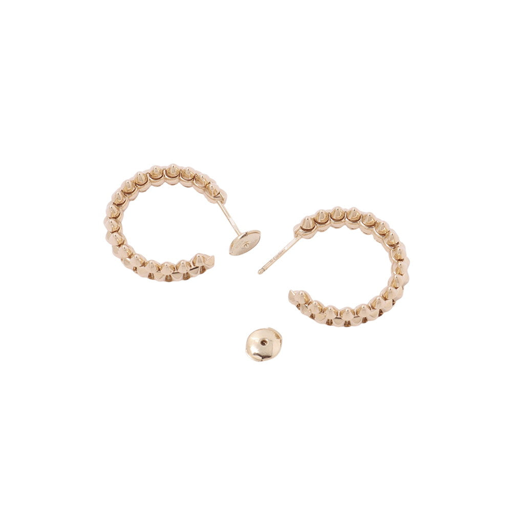 CARTIER Crash Do Cartier Hoop Earrings Size SMB8301490 18K Yellow Gold