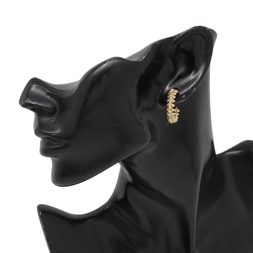CARTIER Crash Do Cartier Hoop Earrings Size SMB8301490 18K Yellow Gold