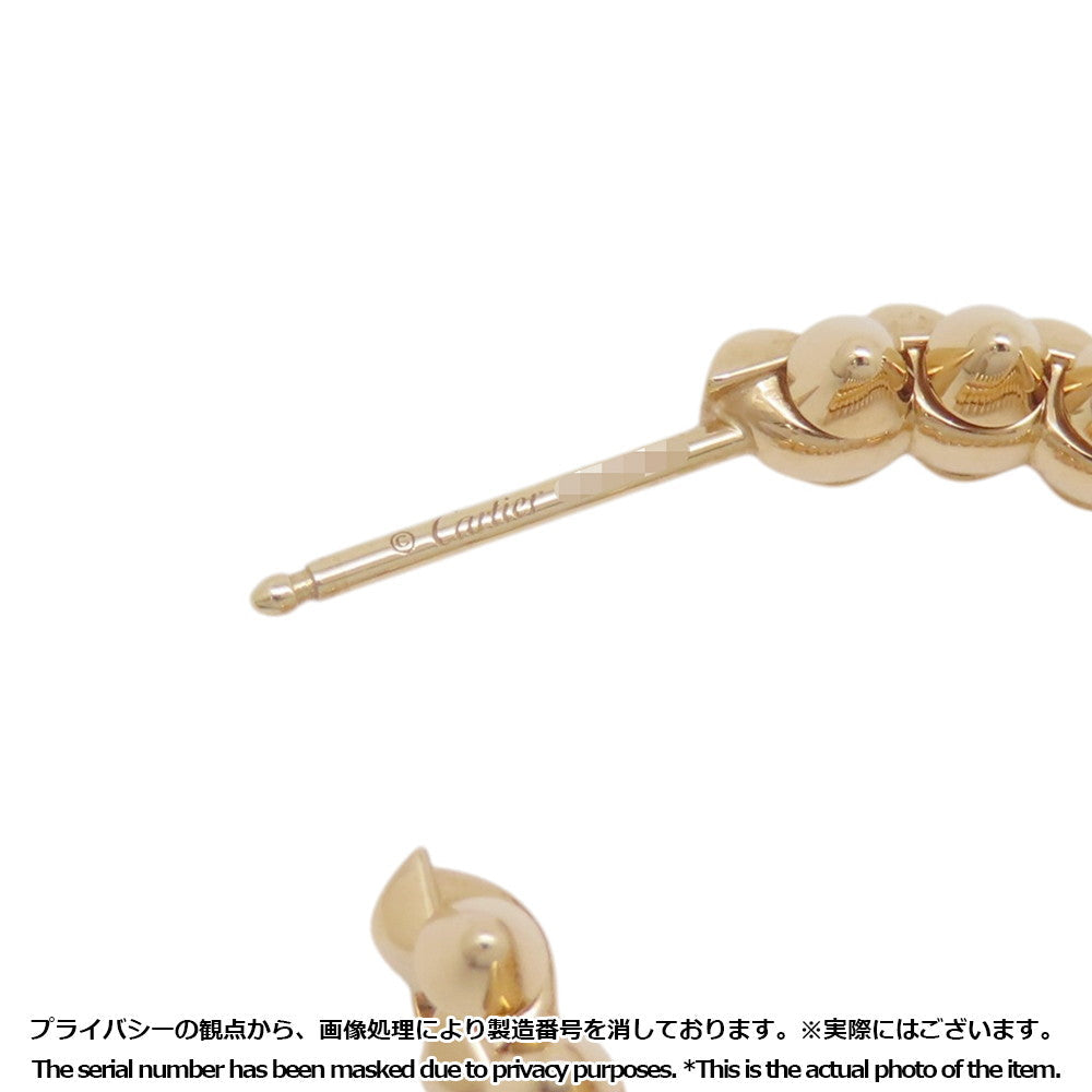 CARTIER Crash Do Cartier Hoop Earrings Size SMB8301490 18K Yellow Gold