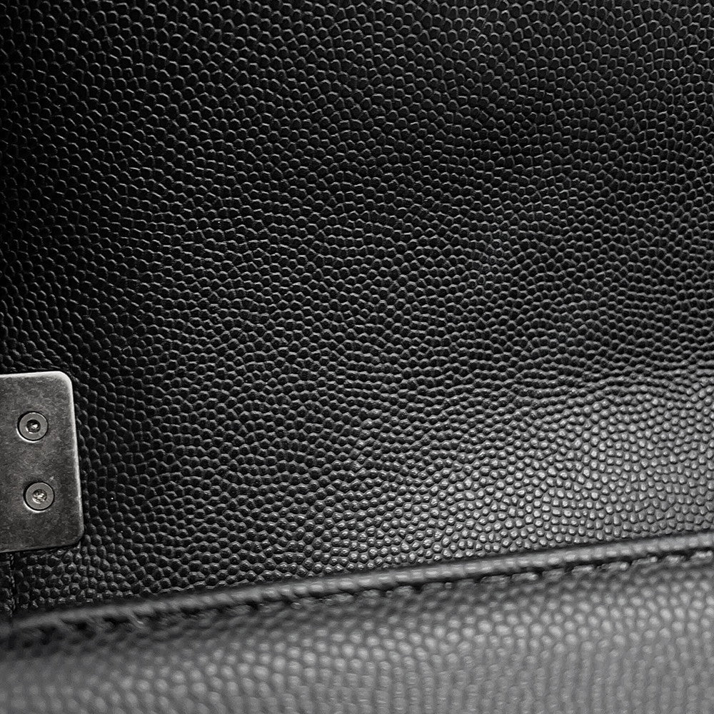 CHANEL Boy Chanel ChainShoulder Bag BlackA67085 Caviar Leather Size 20
