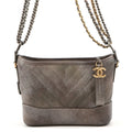 CHANEL Gabriel de CHANEL Hobo Bag Gray GradationA91810 Caviar Leather Size Small