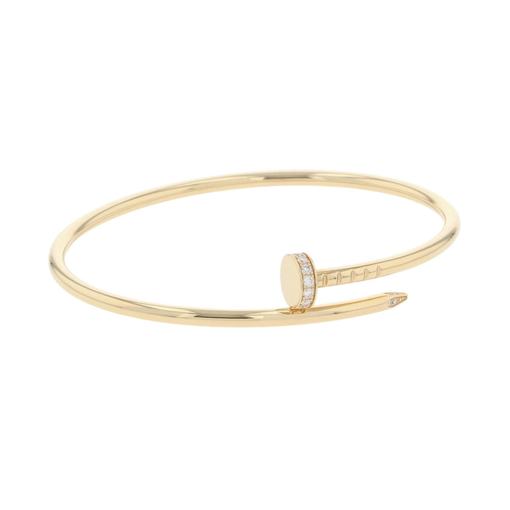 CARTIER Juste Un Clou Bracelet Small model Diamond Size SM/16B6066116 18K Yellow Gold