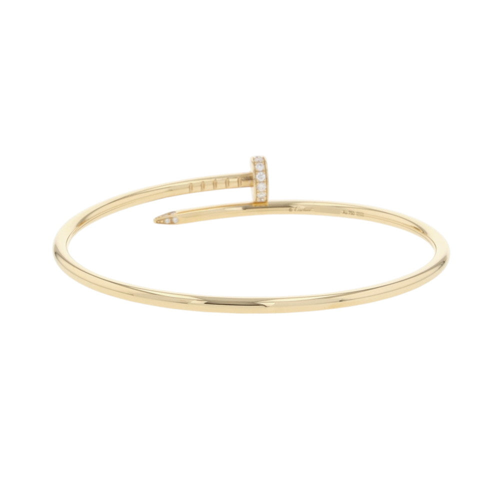 CARTIER Juste Un Clou Bracelet Small model Diamond Size SM/16B6066116 18K Yellow Gold