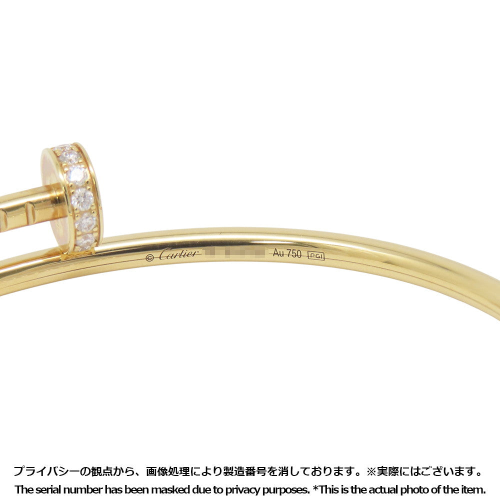 CARTIER Juste Un Clou Bracelet Small model Diamond Size SM/16B6066116 18K Yellow Gold
