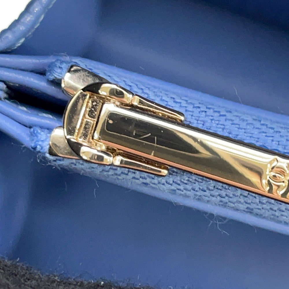 CHANEL Matelasse ChainShoulder Bag BlueAP4402 Caviar Leather