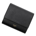 CELINE Trifold Compact Wallet Black10B573BEL Leather
