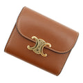 CELINE Triomphe Small Flap Wallet Brown10D783DPV Leather