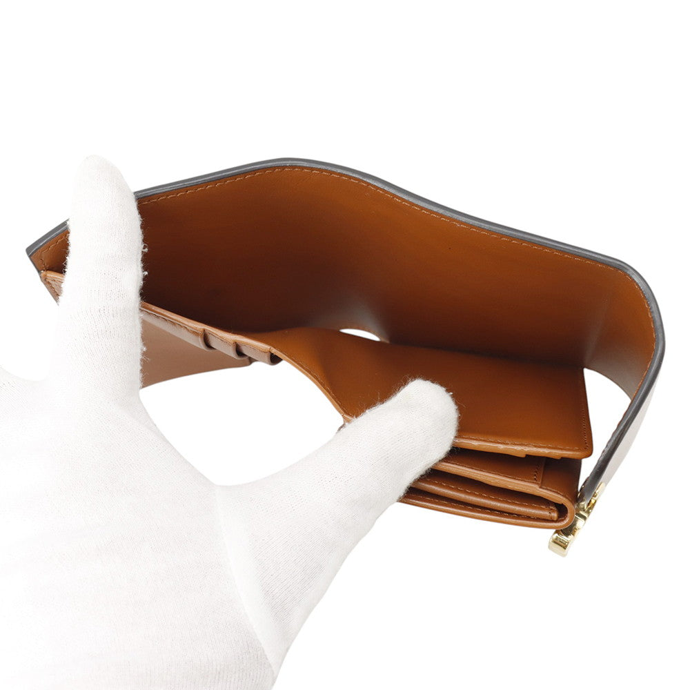 CELINE Triomphe Small Flap Wallet Brown10D783DPV Leather