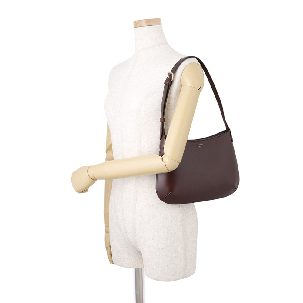 CELINE Shoulder Bag Bordeaux119873 Leather