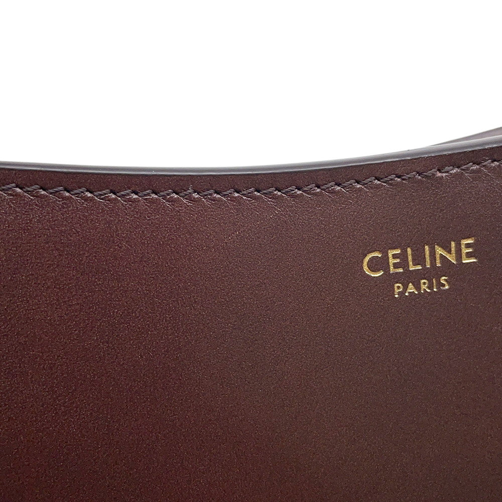 CELINE Shoulder Bag Bordeaux119873 Leather