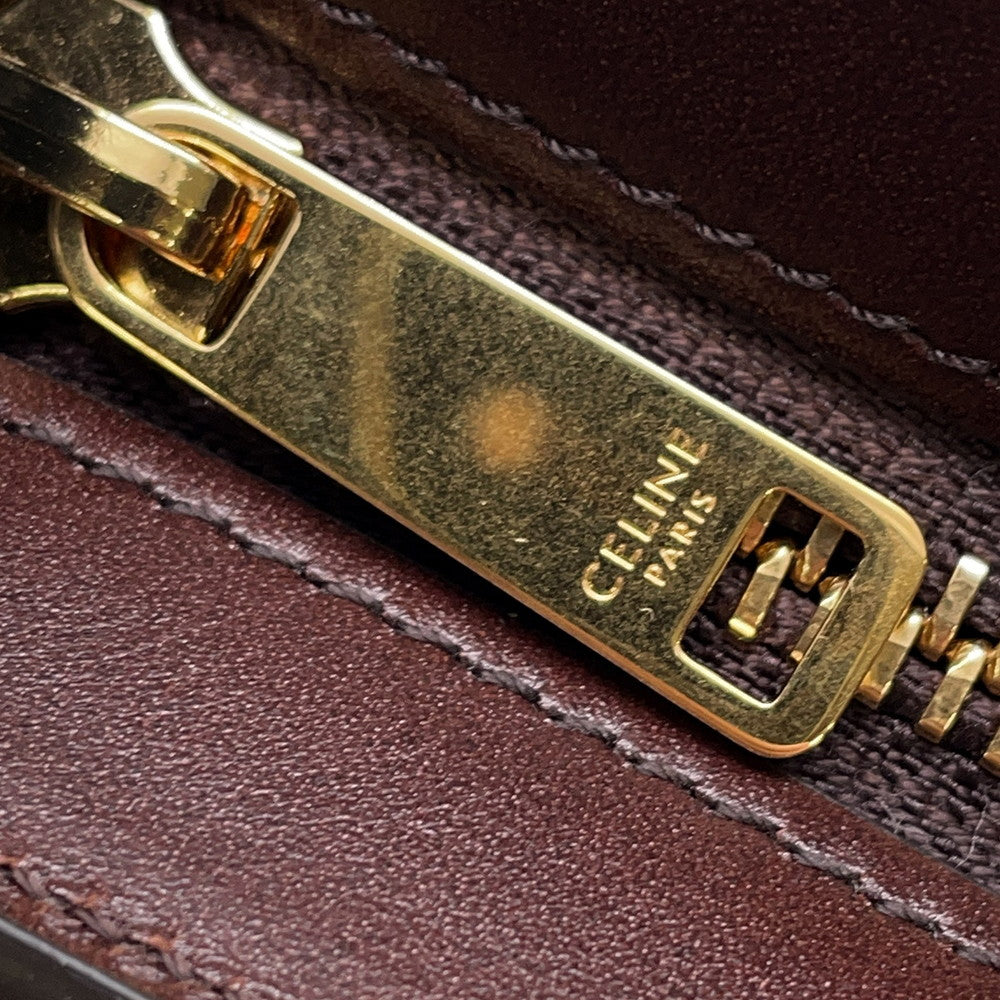 CELINE Shoulder Bag Bordeaux119873 Leather