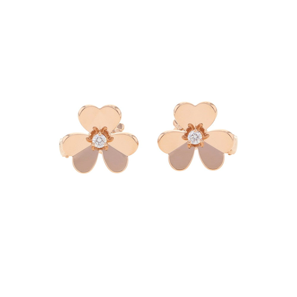 Van Cleef & Arpels Frivol Earring Small model Size SmallVCARPFBK00 18K Pink Gold