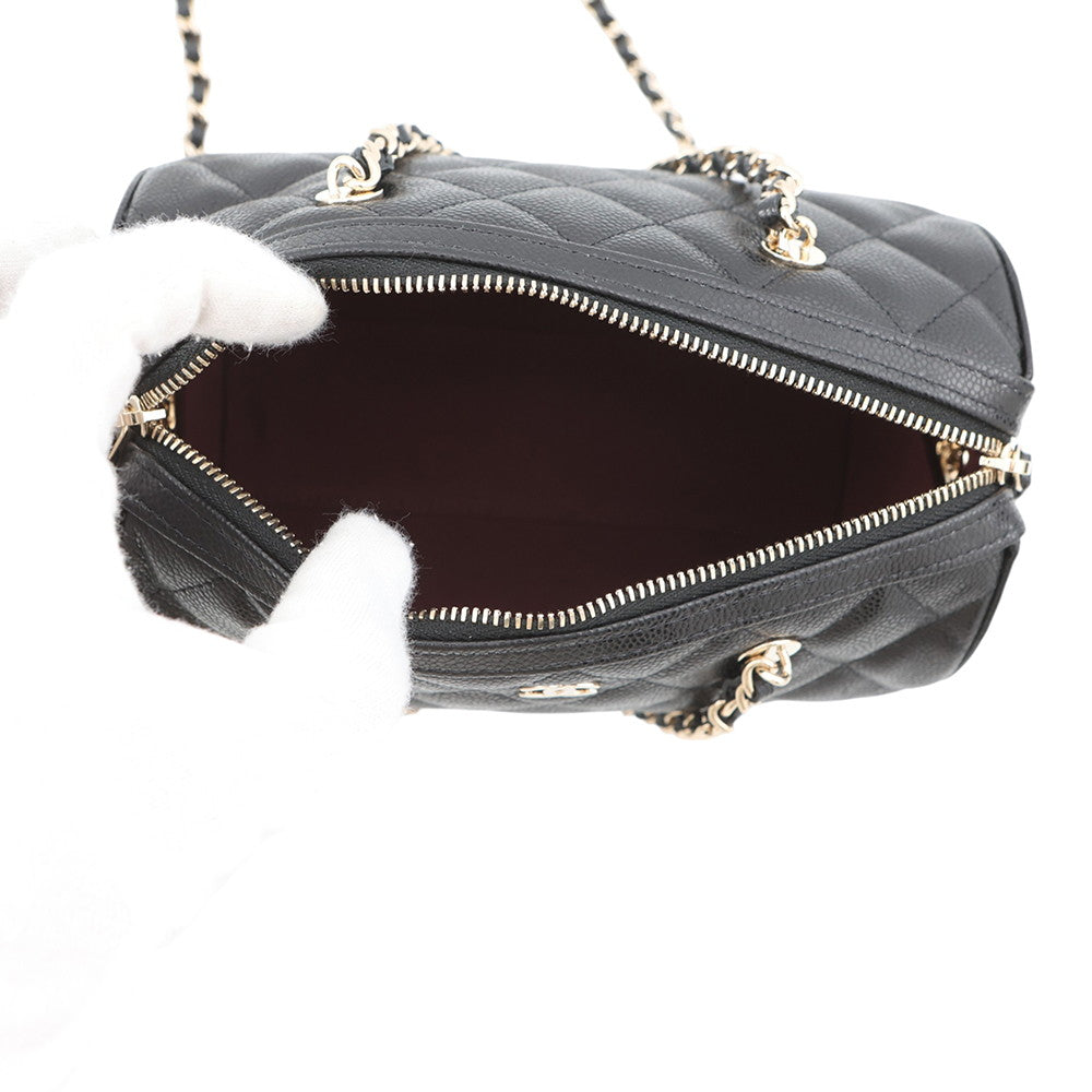 CHANEL Timeless Classics Line Mini Boston Bag BlackAP4474 Caviar Leather