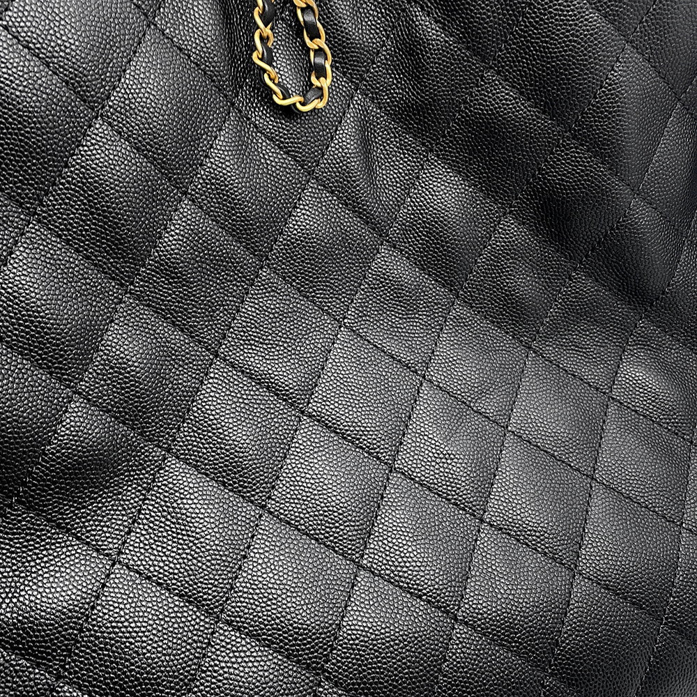 CHANEL CHANEL25 ChainShoulder Bag BlackAS5553 Caviar Leather Size Large