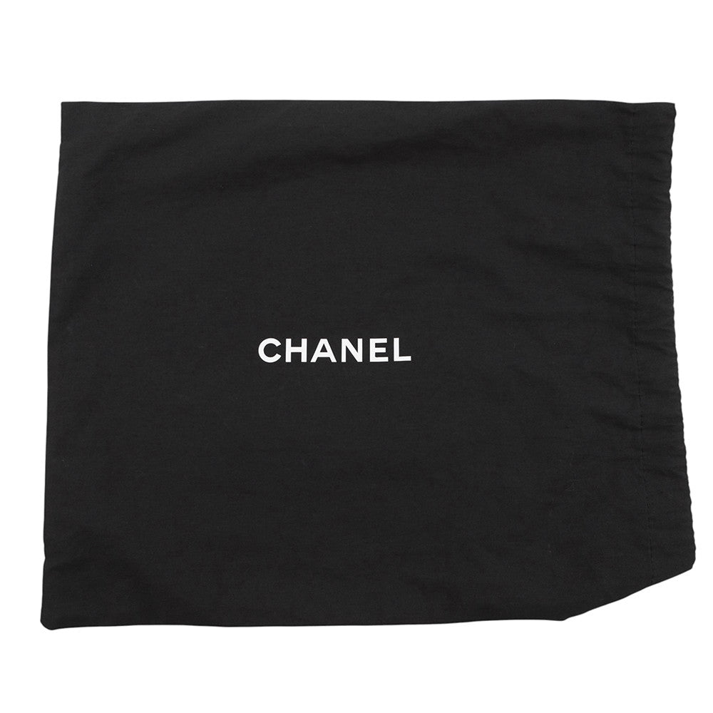 CHANEL Matelasse W Flap ChainShoulder Bag BlackA01112 Caviar Leather Size 25