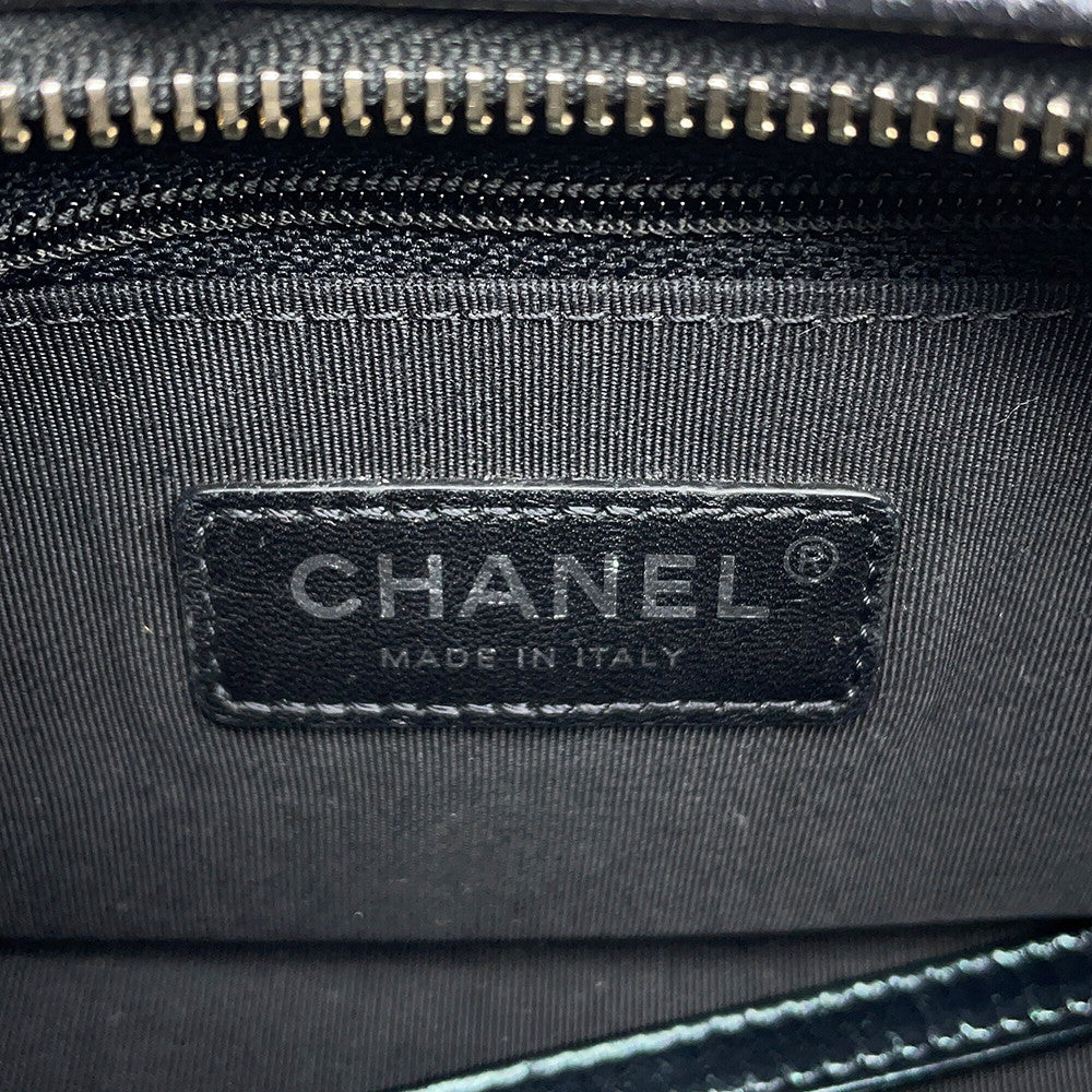 CHANEL Gabriel de CHANEL Hobo Bag MetalicPurpleA91810 Aged Calf Leather Size Small