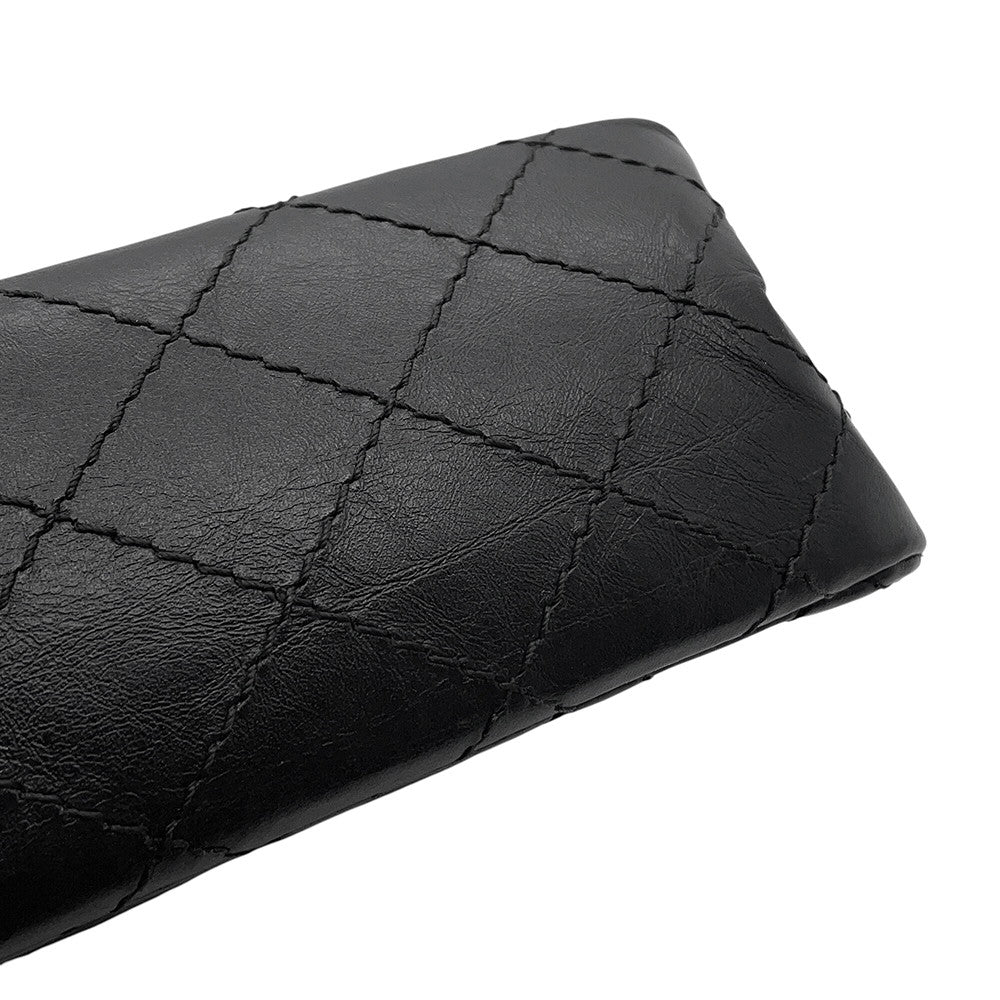 CHANEL 2.55 ChainShoulder Bag BlackAS0874 Aged Calf Leather Size Mini