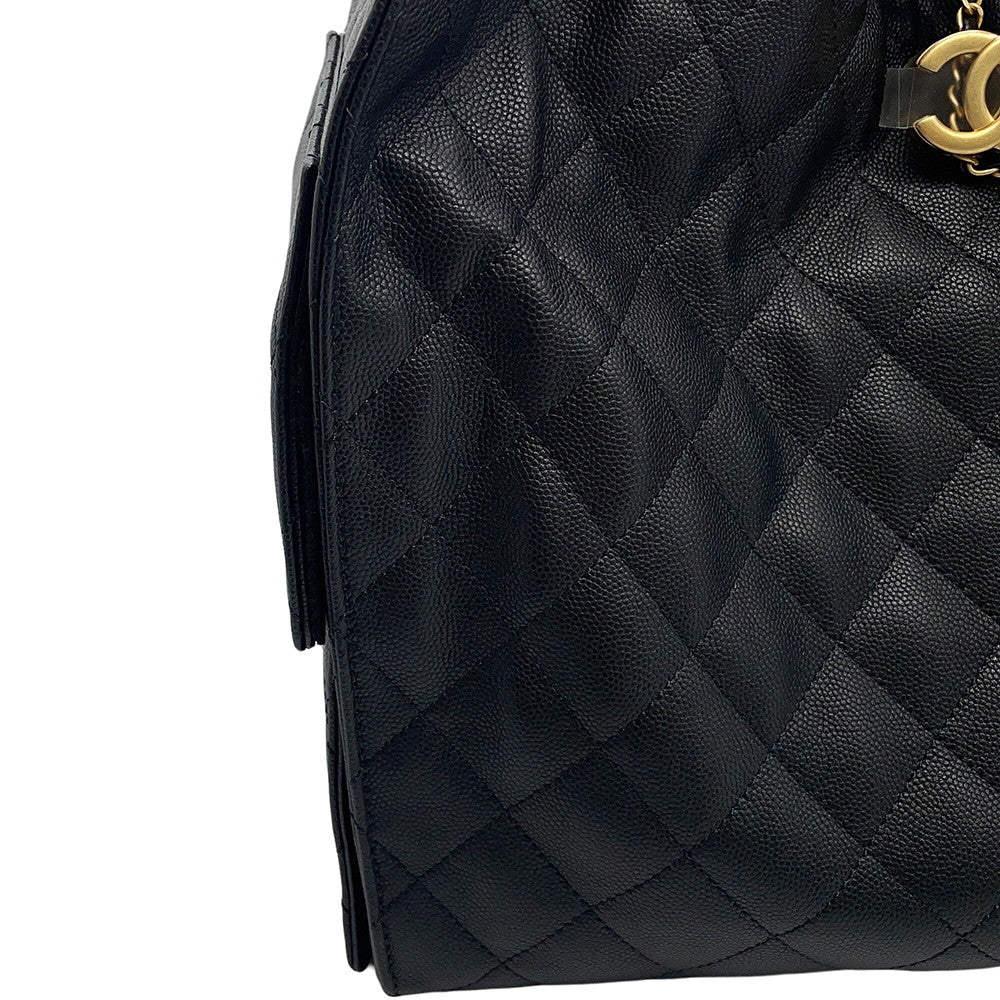 CHANEL CHANEL25 ChainShoulder Bag BlackAS5311 Caviar Leather Size Medium