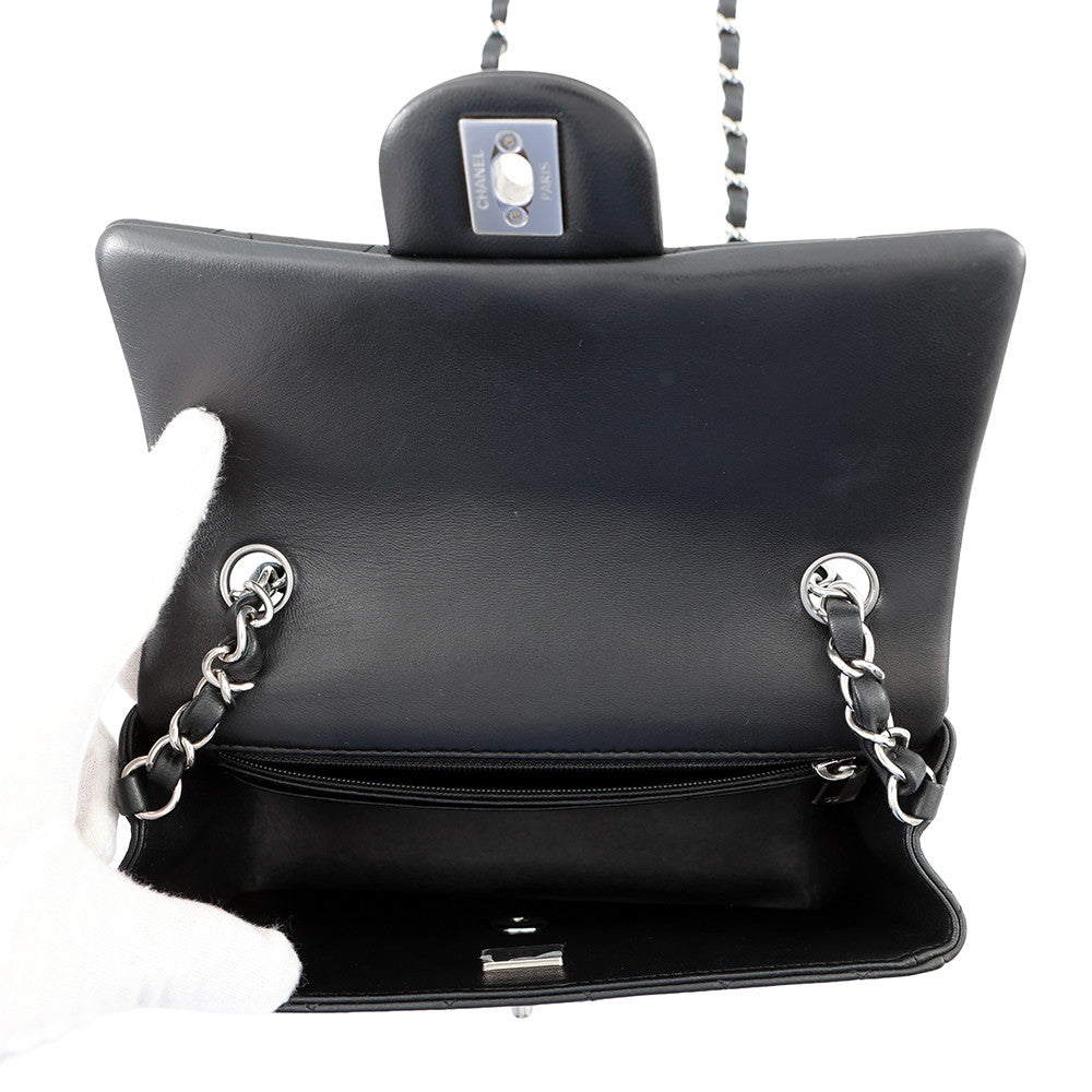 CHANEL Mini Matelasse ChainShoulder Bag BlackA69900 Lambskin Size 20
