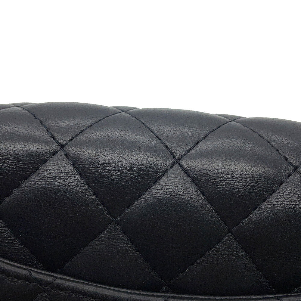 CHANEL Mini Matelasse ChainShoulder Bag BlackA69900 Lambskin Size 20
