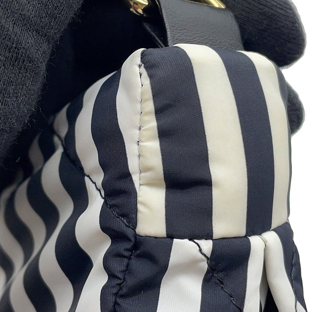 CHANEL Large Hobo 2-Way Bag Black/WhiteAS4698 Nylon Size Large