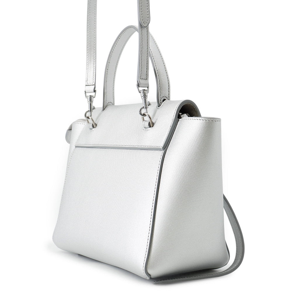 CELINE Belt bag (2-way bag) Silver189003 Leather Size Nano