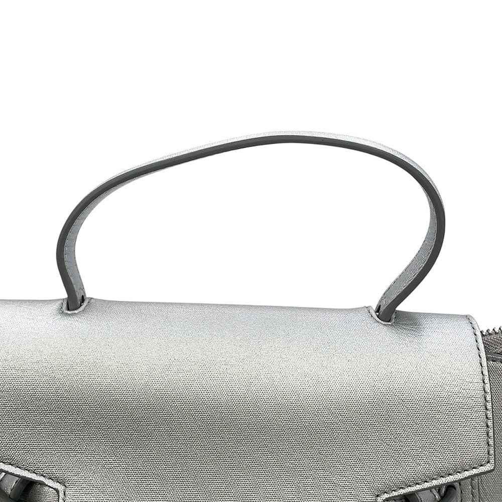 CELINE Belt bag (2-way bag) Silver189003 Leather Size Nano