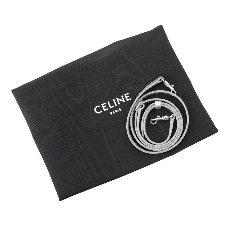 CELINE Belt bag (2-way bag) Silver189003 Leather Size Nano