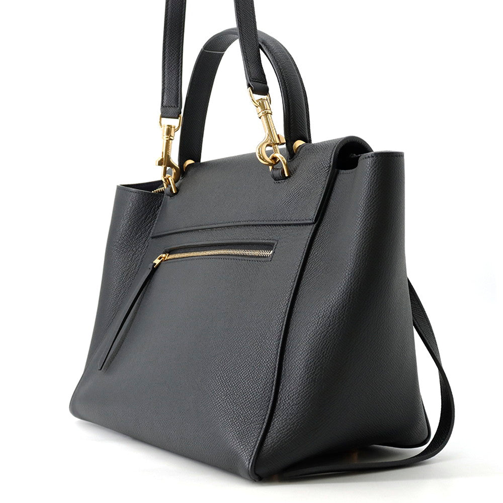 CELINE Belt bag (2-way bag) Black176103 Leather Size Mini
