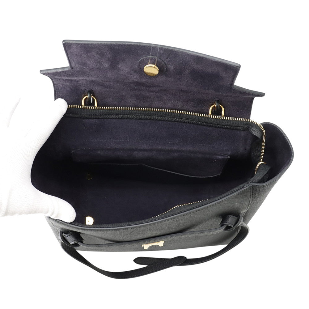 CELINE Belt bag (2-way bag) Black176103 Leather Size Mini