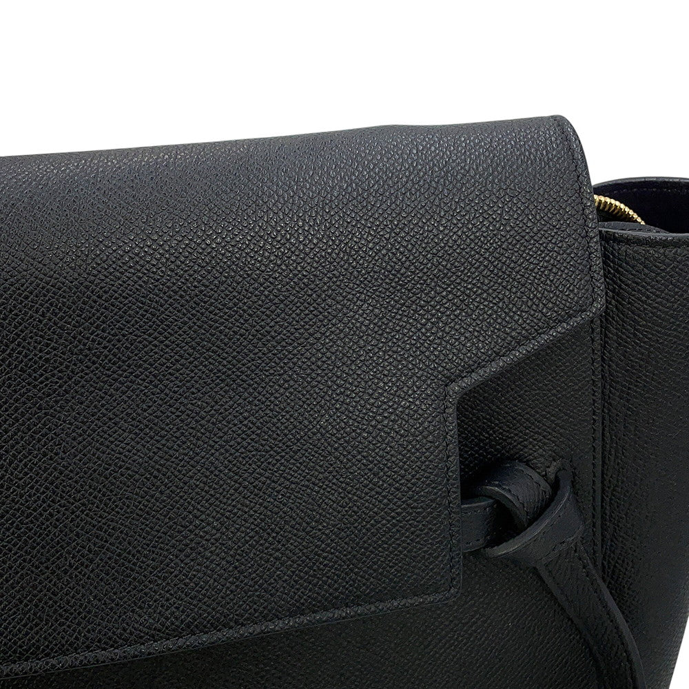 CELINE Belt bag (2-way bag) Black176103 Leather Size Mini