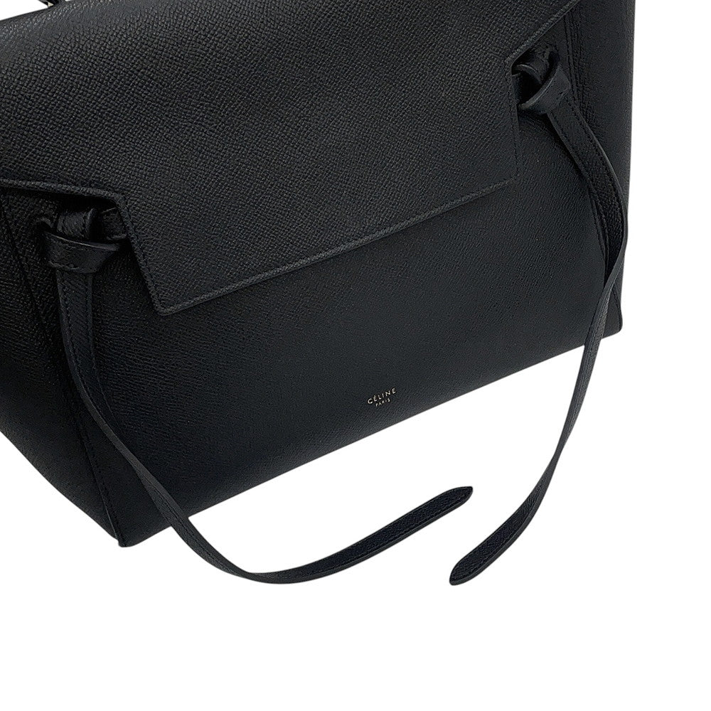 CELINE Belt bag (2-way bag) Black176103 Leather Size Mini