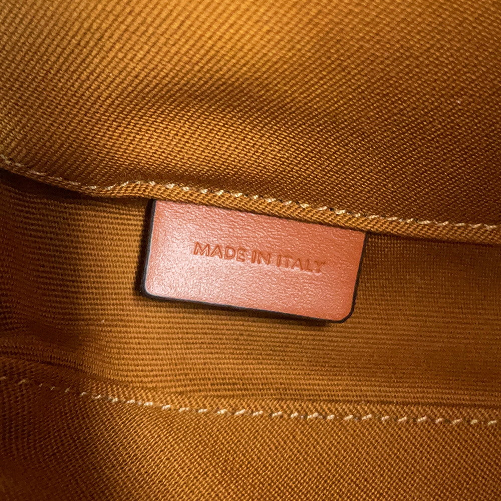 CELINE Triomphe Shoulder Bag Tan195902BZK.04LI PVC Leather
